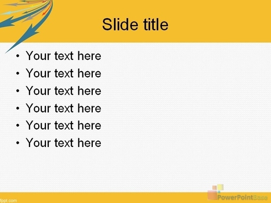 Стрелки на желтом фоне - слайд 2