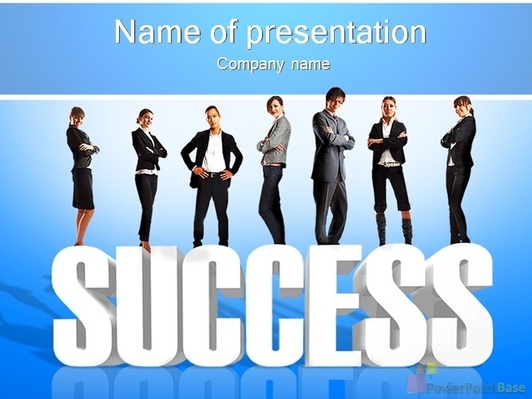 Success - молодые бизнесмены - Титульный слайд