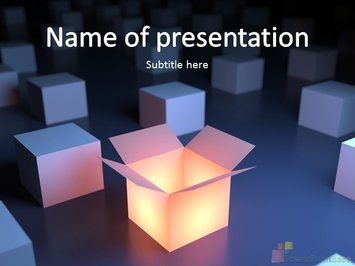 Светящаяся коробка, подарок, сюрприз - Титульный слайд
