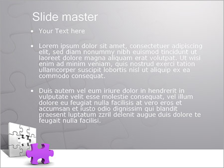 Фиолетовый паззл - слайд 2