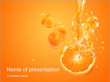 Апельсиновый сок - Титульный слайд