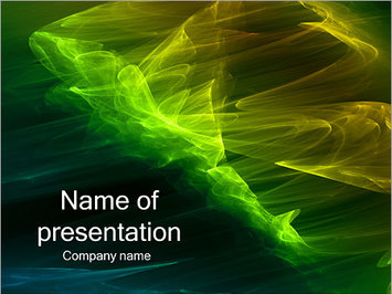 Зеленая абстракция - Титульный слайд