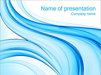 Голубой дизайн - Титульный слайд