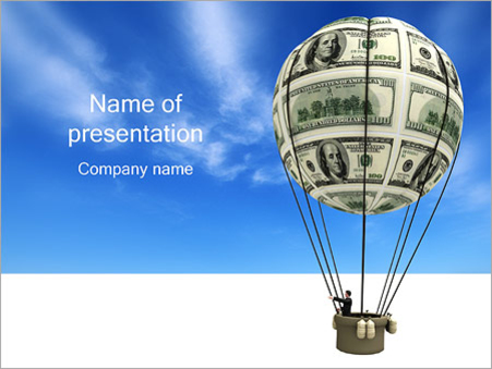 Воздушный шар из долларов - Титульный слайд