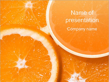 Дольки апельсина - Титульный слайд