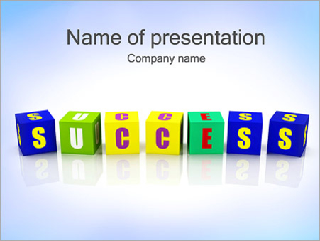 Успех из кубиков - Титульный слайд