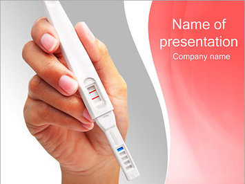 Положительный тест на беременность - Титульный слайд