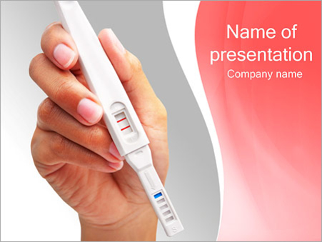 Положительный тест на беременность - Титульный слайд