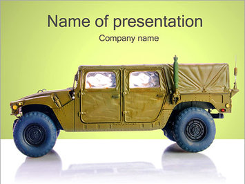 Военный автомобиль - Титульный слайд