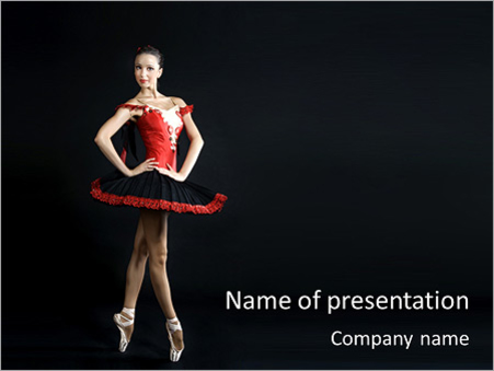 Профессиональная танцовщица - Титульный слайд