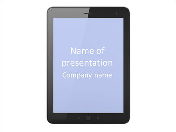 Черный планшет на белом фоне для заголовка презентации - Титульный слайд