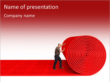 Чедлвек раскатывает огромную красную дорожку - Титульный слайд