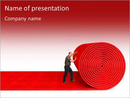 Чедлвек раскатывает огромную красную дорожку - Титульный слайд
