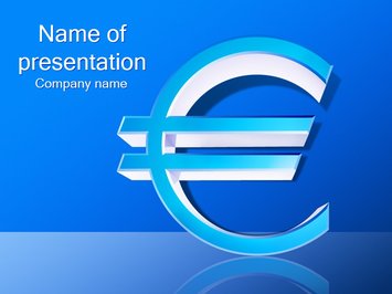 Значок евро - Титульный слайд