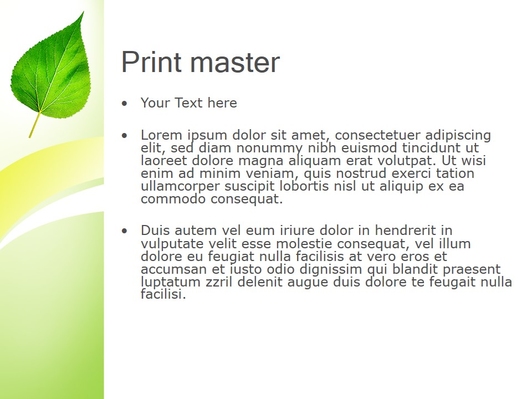 Зеленый листок дерева - слайд 3