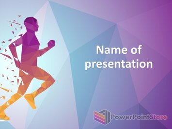 Соревнования по бегу - Титульный слайд