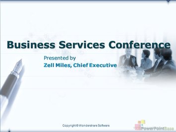 Бизнес конференция - Титульный слайд