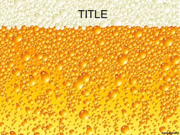 Пенящееся пиво - Титульный слайд