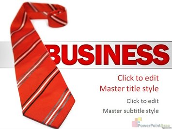 Красный галстук на белом фоне - Титульный слайд