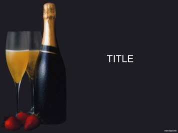 Шампанское с клубникой - Титульный слайд