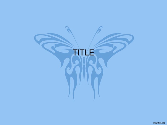 Бабочка - Титульный слайд