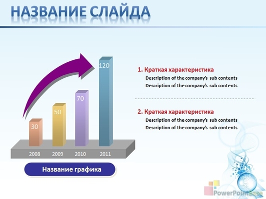 Узор из голубых линий и диаграмма - слайд 2