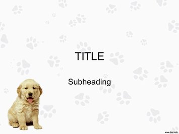Маленькая собака лабрадор - Титульный слайд