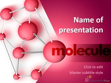 Большая модель с молекулами - Титульный слайд