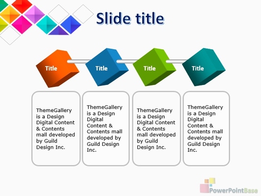 Разноцветные квадраты на белом фоне - слайд 2