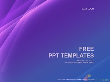 Прозрачные фиолетовые полоски - Титульный слайд