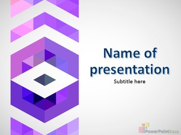 Орнамент из фиолетовых ромбов - Титульный слайд