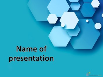 Шестиугольники, многранники, тень, оюемный фон, 3d - Титульный слайд