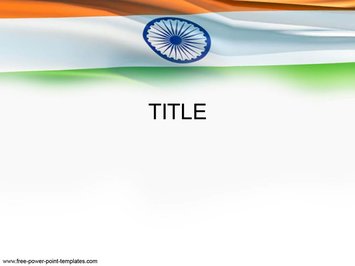 Индийский флаг - Титульный слайд