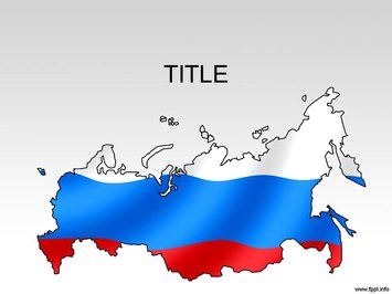 Карта России - Титульный слайд