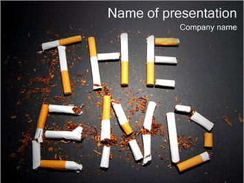 Курение сигареты - Титульный слайд