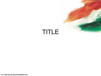 Флаг Индии - Титульный слайд