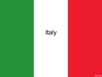 Флаг Италии - Титульный слайд
