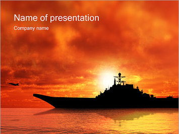 Военный корабль - Титульный слайд