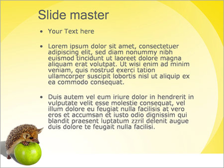 Ежик с яблоком - слайд 2