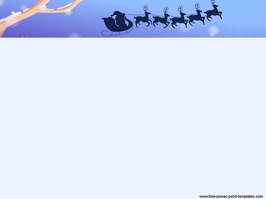 Санта-Клаус скачет на упряжке - слайд 2
