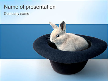 Кролик в шляпе - Титульный слайд