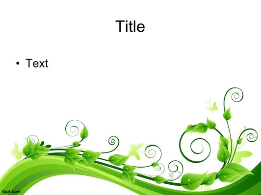 Зеленое растение - слайд 2