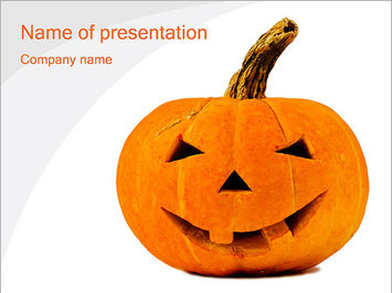 Хэллоуинская тыква - Титульный слайд