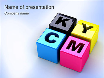 CMYK цвета - Титульный слайд