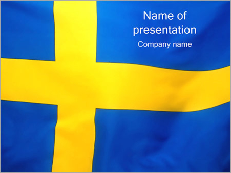 Флаг Швеции - Титульный слайд