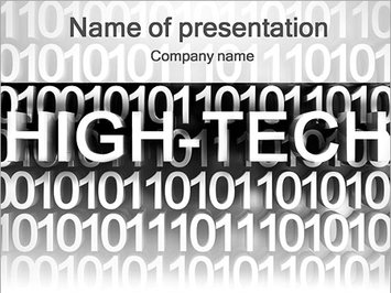 High-Tech и двоичный код - Титульный слайд