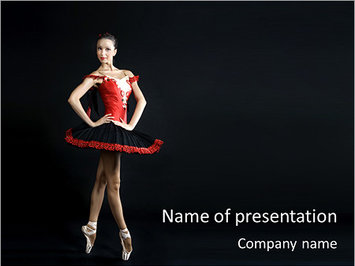Профессиональная танцовщица - Титульный слайд