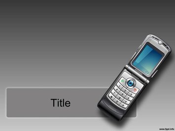 Раскладной мобильный телефон - Титульный слайд