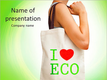 льняная сумка, натуральные материалы, забота об экологии - Титульный слайд