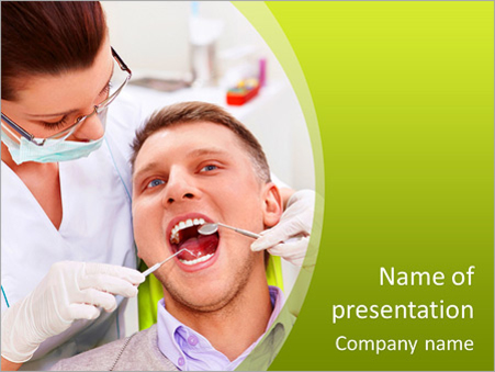 Стоматология, здоровые зубы, осмотр у стоматолога - Титульный слайд